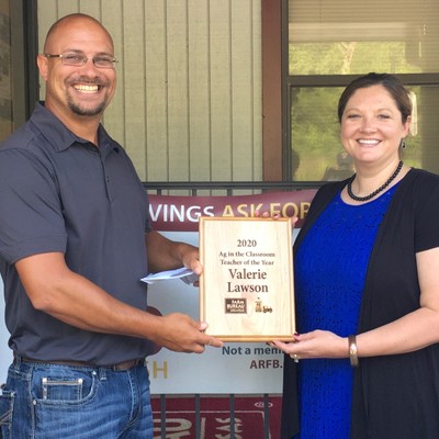 Lawson receives award photo